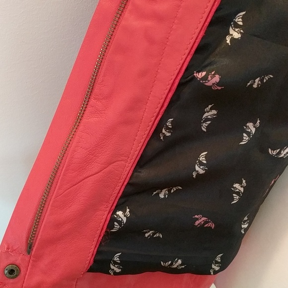 DDP French Clothing Company Red Leather Jacket - Picture 7 of 8